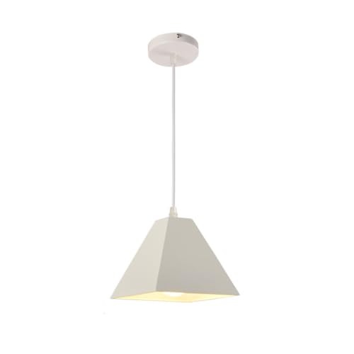 Luminaire suspendu en fer moderne au design minimaliste et finitions métalliques