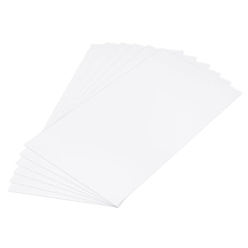 Image of MECCANIXITY ABS Plastic Sheet 24 Inch x 12 Inch x 0.06 Inch ABS Styrene Sheets for Building Model DIY Crafts Panel White 8 Pcs