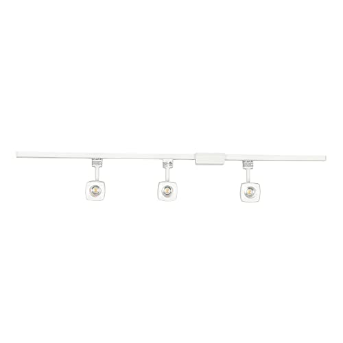 Integrated LED Square Track Kit, LED, 2700 K, 90CRI, Matte White, Master Pack of 2