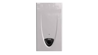 Ariston Fast EVO X - Scaldabagno a Gas Istantaneo Camera Aperta 14 L/GPL, Innovativo Display LCD per Regolazione Temperatura e Rilevamento Fiamma di Massima Sicurezza 22.52x26x58 - Classe Energetica A