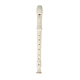 flauta de agudos Flauta dulce soprano en Sol, instrumento for principiantes, flauta de 8 agujeros, ABS, resina.(White)
