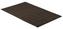 Entrance Mat 6 Long, 4 Wide, Poly-Blended Carpet Surface - Indoor, Heavy-Duty Traffic, Recycled Rubber Base, Walnut | Part #6088114164X6