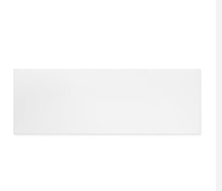 Modern Bathroom Single & Double Ended Straight Bath Gloss White Acrylic Bathtub End Side Panel Options (Side Panel Only 1600mm)