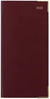 Letts of London Slim week to view with planners 2023 diary - burgundy, 23-T3SUBG