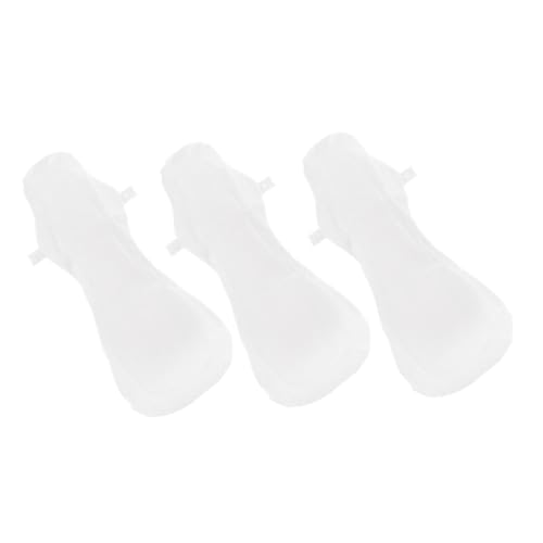 BESTYASH 3 Compresas Sanitarias Menstruales De Algodón Para Mujeres Y Adultos Lavables Y Reutilizables Color Blanco