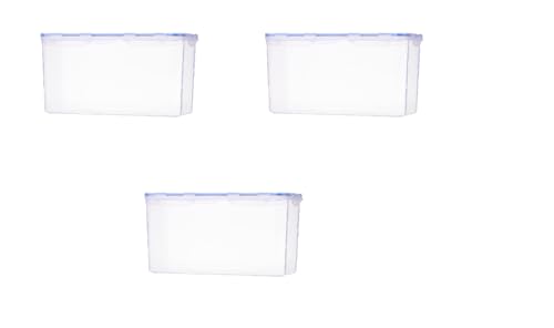Image of Aristo 334 Lock & Fresh Airtight Food Storage Container, BPA Free, Leakproof & Freezer Safe, Transparent Kitchen Storage Box Set Of 3-6070 ML