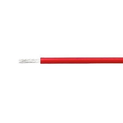 Alambre de cobre estañado aislado FEP de 10 m, 30-10 AWG (rojo, 10 AWG)