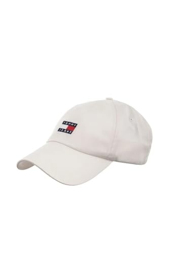Tommy Jeans Herren Cap Heritage Core mit Logo, Elfenbein (Ancient White), Einheitsgröße