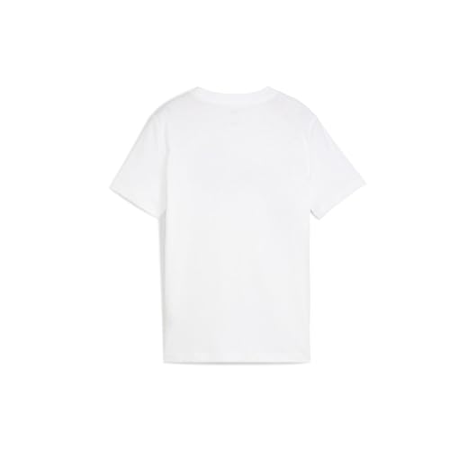 PUMA Kids Girls Essentials No. 1 Logo Crew Neck Short Sleeve Casual Tops Casual - White2