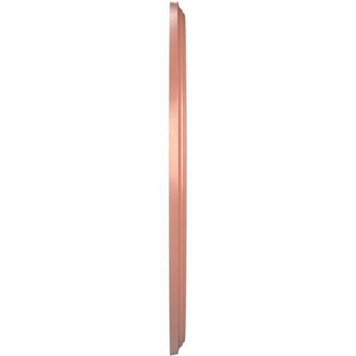Image of Ekena Millwork CMP19BEFCP Berkshire Thermoformed PVC Ceiling Medallion (Fits Canopies up to 8 3 /8 inch), 19 inchOD x 3 1 /2 inchID x 1 inchP, Universal Pearl Metallic Champagne Pink