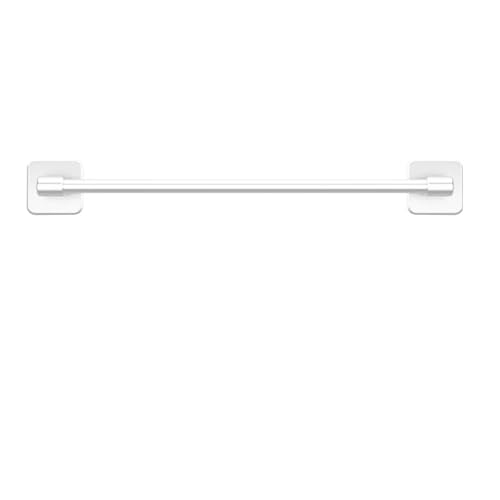 Porte-serviettes mural 60cm blanc avec support pour cache-pot - 2