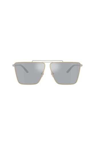 Image of Versace Man Sunglasses Gold Frame, Dark Grey Lenses, 64MM