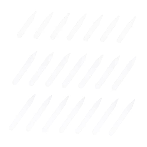 BESPORTBLE 2sets Collar Stiffener Clips Pvc Collar Stays for Dress Shirt Inserts Shirt Support under Pool Padding 300pcs*2