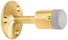 C.R. Laurence DL2532PB CRL Polished Brass Wall Mounted Heavy-Duty Door Stop