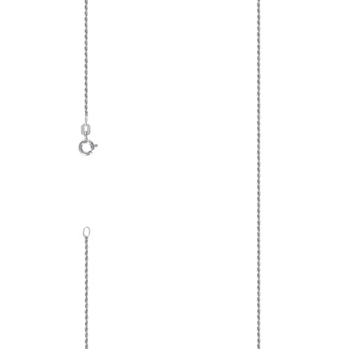 Chaîne torsadée argent 925 rhodié 1mm 46cm collier homme femme pendentif