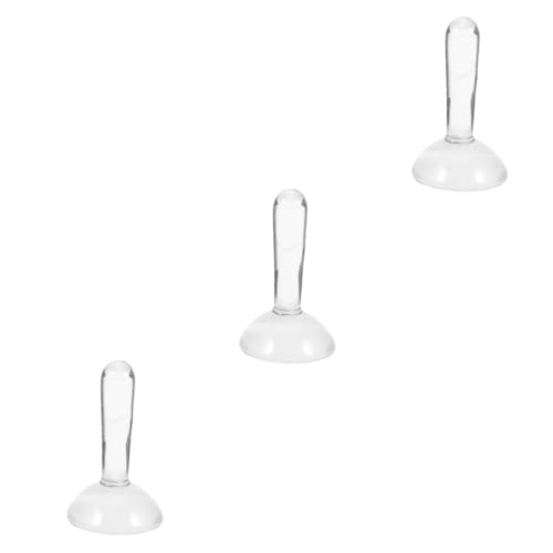 Gogogmee 3pcs Grinding Pestle Oil Paint Pigment Lab Utensils Hammer Homemade Pigment Supply Pigment Grinding Rod Coffee Beans Grinder DIY Watercolor Rods Gum Transparent Glass