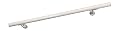 Aluminum Handrail Direct DHR 7' Handrail Section with Mounts - White - Stair Handrail - USA Made Railing- Easy to Install Handrails for Outdoor & Indoor Stairs, Porch & Deck Stair Handrail