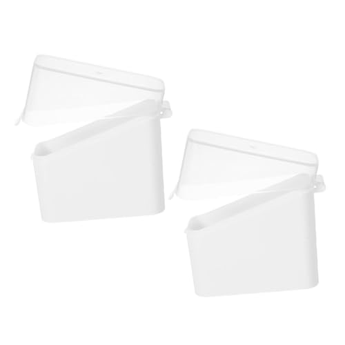 HEALEEP 2 piezas Caja de Conservación para Queso y Bolsas de Té Contenedores Transparentes con Tapa Hermética para Refrigerador Almacenamiento Organizado y Fresco para Cocina