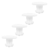 Veemoon 4 Tapones Isotérmicos de Silicona para Fiambreras Sellado Hermético Resistente a Altas Temperaturas Accesorios para Cajas de Comida Aptos para Uso Alimentario Color Blanco