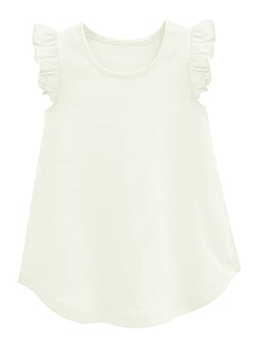 Image of A.T.U.N. (All Things UBER Nice) Girl's Polyester Regular Fit Solid Round Neck Knee Length Regular Top