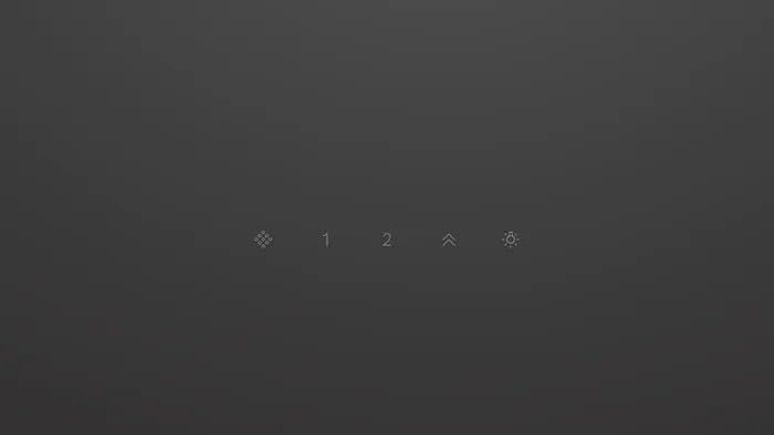 Close-up of the touch control panel on the Bosch cooker hood