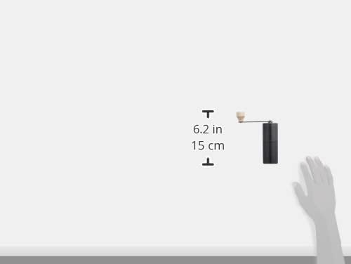 Miniatura 3 de Black Vintage INOX - Molinillo de café, pulido a mano, hoja de cerámica, acero inoxidable, envejecimiento, irrompible, apto para lavavajillas