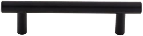 Top Knobs M988 Bar Pulls Collection 3-3/4" Hopewell Steel Bar Pull, Flat Black