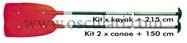 Stechpaddel paar zerlegb 150cm