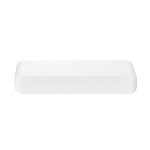 Image of MokerLink 8 Port Gigabit Unmanaged Ethernet Switch, 8 x 100 /1000Mbps Ports, Home Office Network Hub Splitter, Plastics Desktop & Wall Mount Network Switch