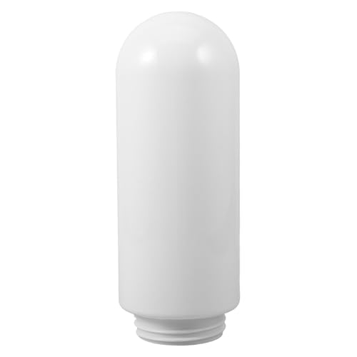 VICASKY Cubierta de Luz para Lámpara Exterior de Acrílico Translúcido, Pantalla Redonda de 24 CM Rosca de 6.5 CM, Accesorio para Iluminación en Jardines, Terrazas y Postes