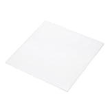 Rebower Láminas De Polietileno UHMW 305x305x5mm Peso Molecular Ultra Alto Láminas Plásticas Blancas [Para Hogar Industrial]