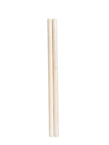 bark and lindy Maple Dowel Rods Wood Sticks Wooden - Unfinished Hardwood - 1/2'' by 12'' for Crafts Solid Sanded Smooth (2, 1/2 inch), white
