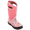 Image of Bogs Kids Classic Flower Stripes Winter Snow Boot