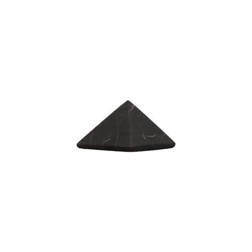LAMARE Pyramiden aus Schungit matt, einzigartiges Mineral, Energiegeometrie, Verbesserung des Wohlbefindens, Neutralisierung der Energie, Reduzierung von elektromagnetischem Stress, 1 Stück (5 x 5 cm)