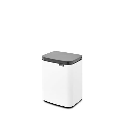 Caneca de basura Brabantia Bo XS Lift Open 4 L blanca miniatura 2