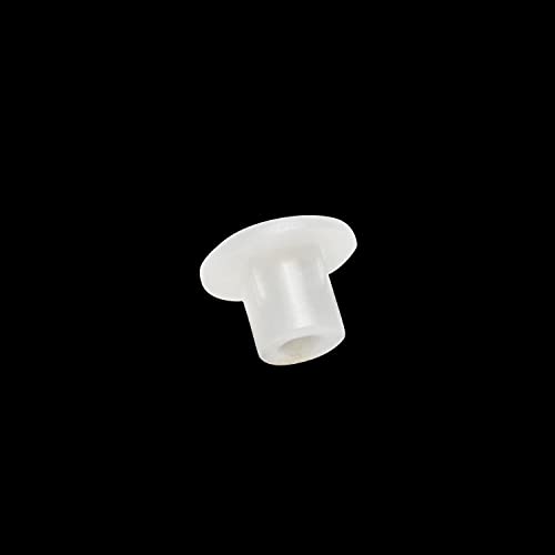 Image of MroMax 50Pcs Screw Cap Cover 3 /16inch Bottom Dia Fit for 4.5-5mm Diameter Hole Plastic Tube Cover Shelf Peg Hole Plugs for Cupboard Bookshelf Shelf Closet Cabinet Bracket Furniture White Tone