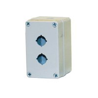 LED Andon 22mm Polycarbonate Enclosure, Light Gray, 2 Hole