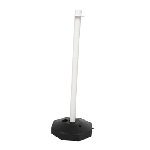 Menolana 33inch Traffic Post Cone Parking Post Driveway Caution Sign Versatile with Fillable Base Street Stanchion for Traffic Caution, White