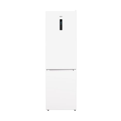 VOK Frigorífico Combi 2 Puertas de 335 L en Blanco - 195,3 cm, Total No-Frost, Bajo Consumo, Sistema Multi Airflow, Display en Puerta, Puerta Reversible