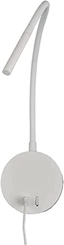 Lámpara de lectura de pared con cuello de cisne para evitar fatiga visual con USB 5