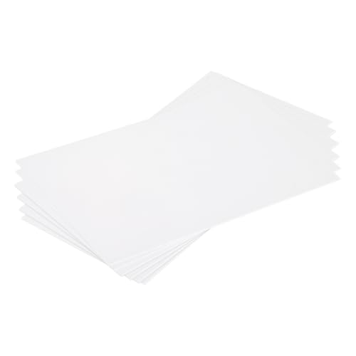 MECCANIXITY ABS Plastic Sheet 7 Inch x 4 Inch x 0.02 Inch ABS Styrene Sheets for Building Model DIY Crafts Panel White 6 Pcs