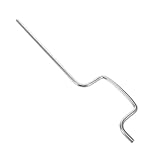 ULTECHNOVO Ersatzplatinenrahmen aus Edelstahl Gebogene Kurze Stange Silber 45x1x1cm Stabiler Hitzeschutz für Reinigungsbetriebe und Bekleidungsfabriken