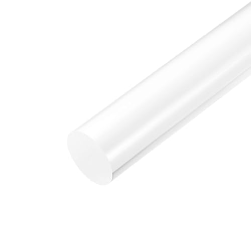 Image of Unifizz Acrylic Round Rod,Clear,3 /4 inch Diameter 12-1 /4 inch Length,Solid Plastic PMMA Bar Stick