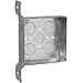 Appleton 4SJD-1-VB 4-11/16" Square Box, Welded, 2-1/8" Deep, Offset Vertical Bracket