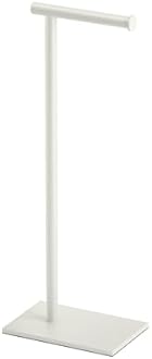 Gatco 1431W Modern Rectangle Base Freestanding Toilet Paper Holder, 21.25", Matte White with Weighted Base