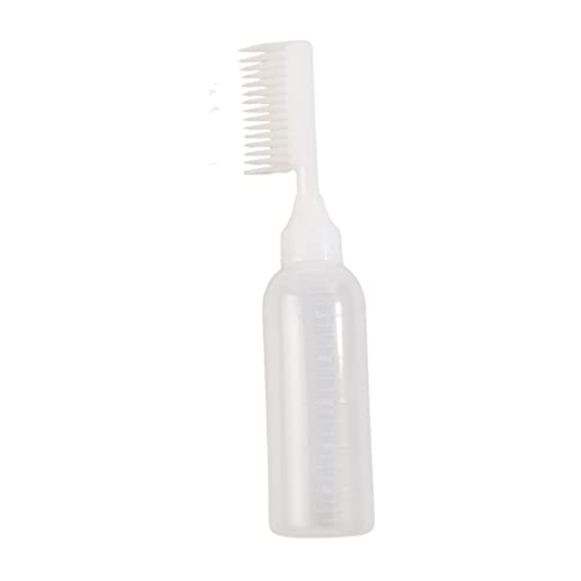 2x Root Comb Applicator Bottle for Hair Coloring, White