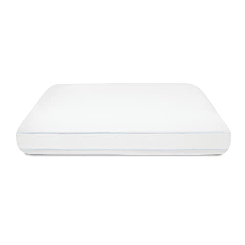 SensorPEDIC Epic Chill Powered by REACTEX Cooling Gusseted Memory Foam Pillow, 1 Count (Pack of 1), White