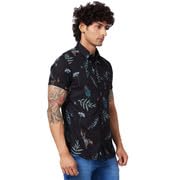 Image of Spykar Men's Regular Fit N /A Half Sleeve Printed Casual Shirts
