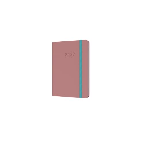 2026-2027 Mid/Academic Year Planner - 13 Month A6 Week-to-View Diary - Hard Cover - Collins Debden Legacy Range Pink (CL63M.50-2627)