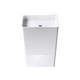 Mai & Mai Design Standwaschbecken freistehend Col36 weiß, aus Mineralguss, Waschtisch, BTH: 60x42x80cm